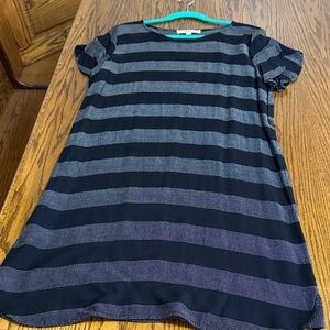 Striped Black and Gray Dress